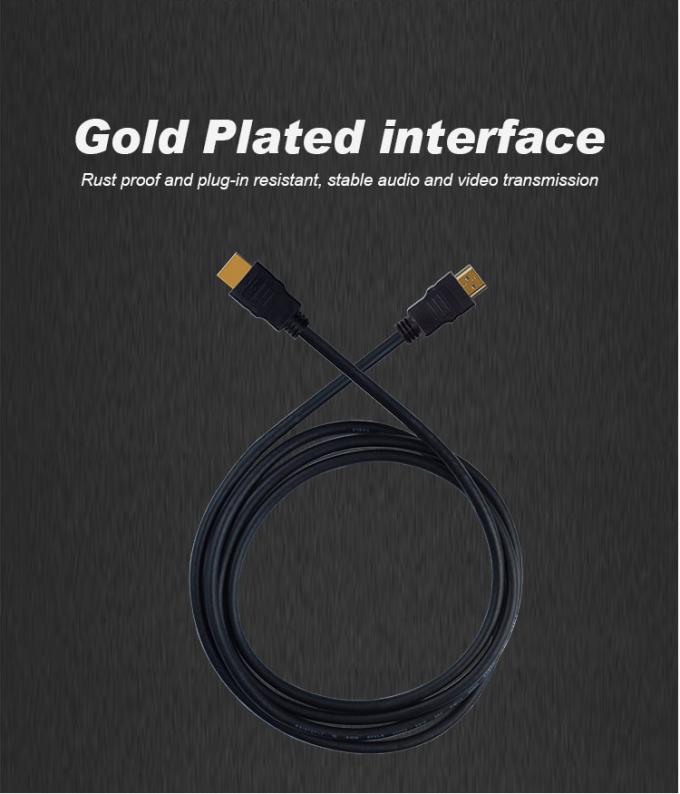 3D 1.5m HDMI Cable With Internet HDTV HDMI Cable 7.0MM Outer Diameter 5