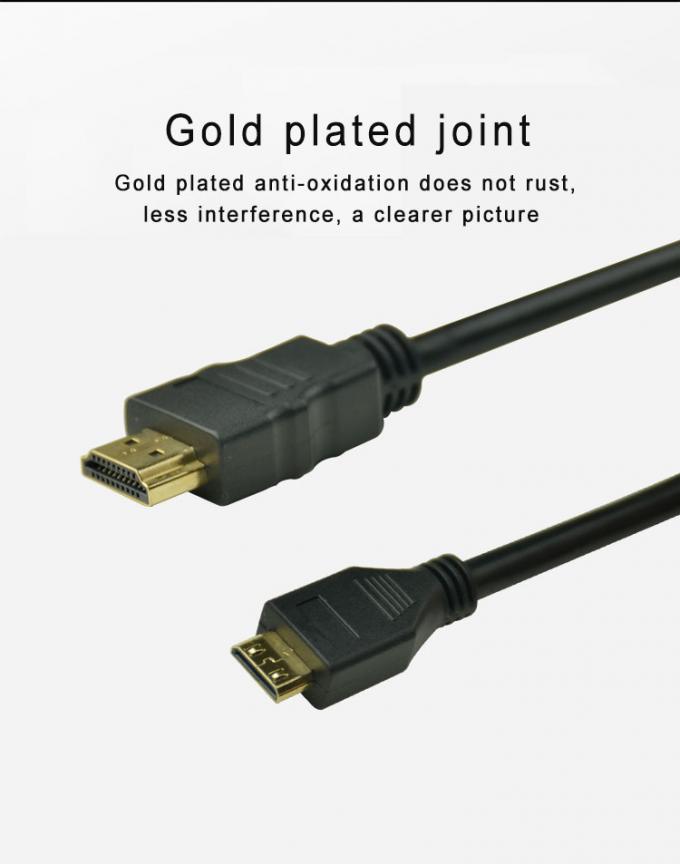 24k Gold Plated 1m 5m Audio HDMI Cable With CCS Conductor Non Shielded 5