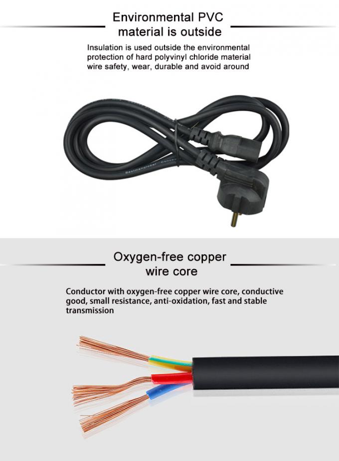 2PIN Plug EU Power Cord 2