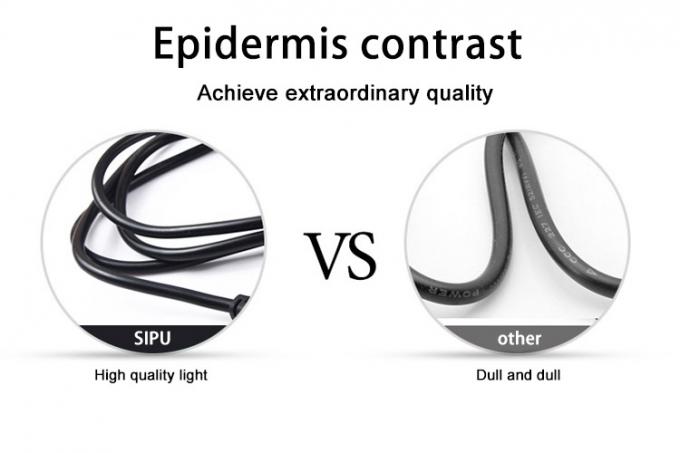 Multipurpose Black Computer EU Power Cord Extend 1m-15m Customization 10