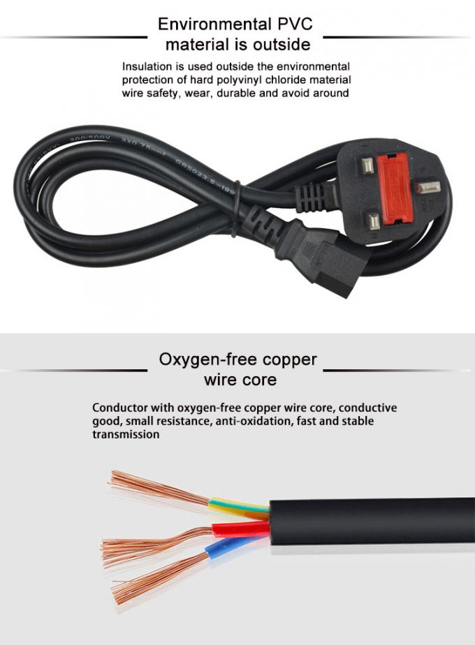 Customizable England Power Cord 1.5m Uk Computer Power Cable 2