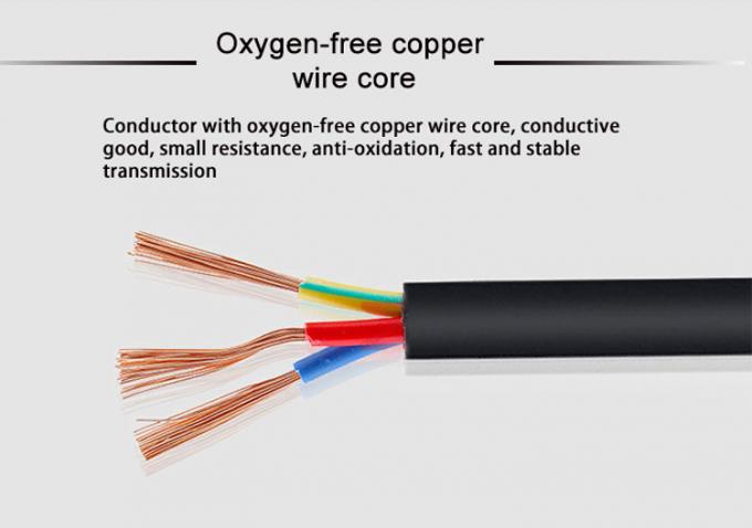 Pvc C3 C4 Connector Computer Monitor Power Cord Customizable 5m 6m 5