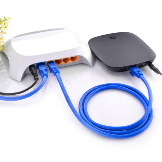CE CCC 1m 3m 5m Rj45 CAT6 Patch Cord Unshielded Twisted Pair Blue Color 4