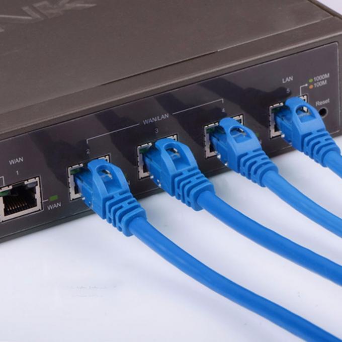 Computer RJ45 Connector 6.0mm Cat6e Patch Cable PVC Jacketed Network Patch Cord 0