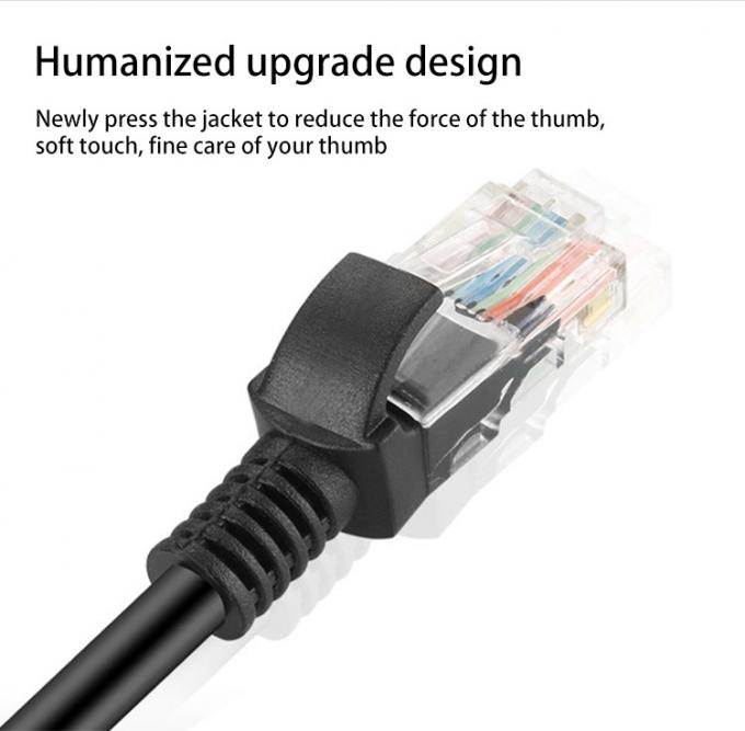 Customization Yellow 3mtrs Rj45 CAT6 Patch Cord For Multimedia 9