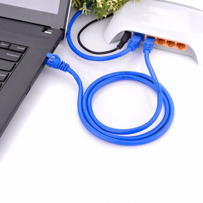 Computer RJ45 Connector 6.0mm Cat6e Patch Cable PVC Jacketed Network Patch Cord 1