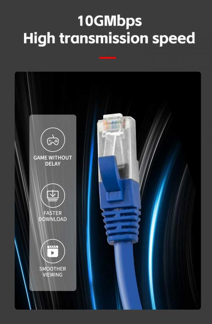 CCA Material Rj45 CAT7 Patch Cord 2m Ftp Utp Sftp Patch Cable 5