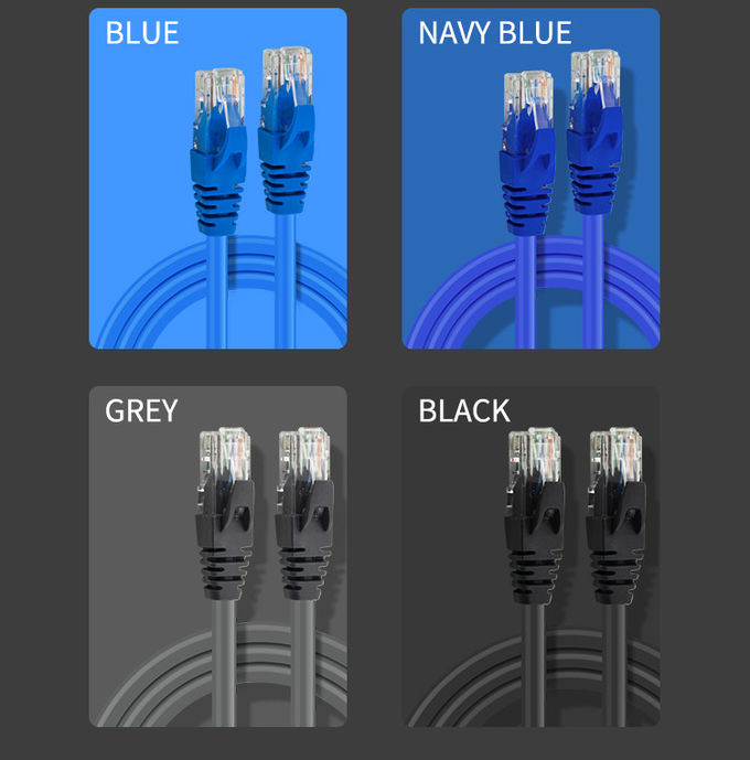 Cat6 LAN Cable PVC CM 26AWG UTP FTP SFTP Cat 6 Ethernet Network Patch Cable 10