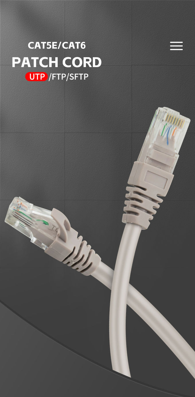 Cat6 LAN Cable PVC CM 26AWG UTP FTP SFTP Cat 6 Ethernet Network Patch Cable 1