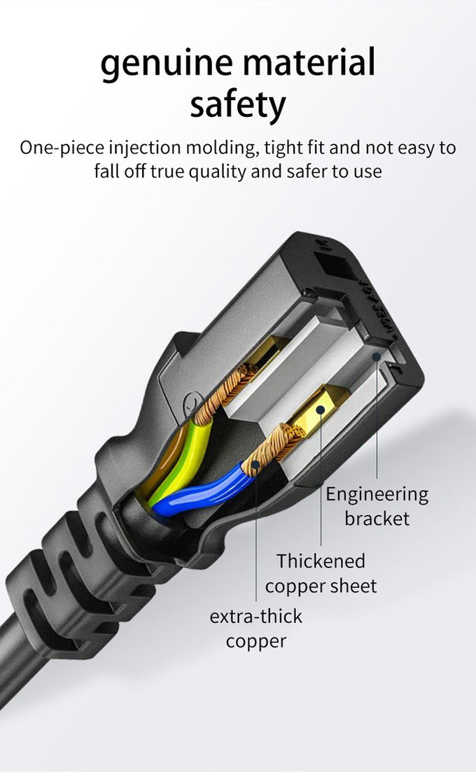 EU Power Cord 1.5M 110-250V High Quality Europe Eu 3 Pin PSU Power Supply Cord For Pc Computer Psu Cooker 11