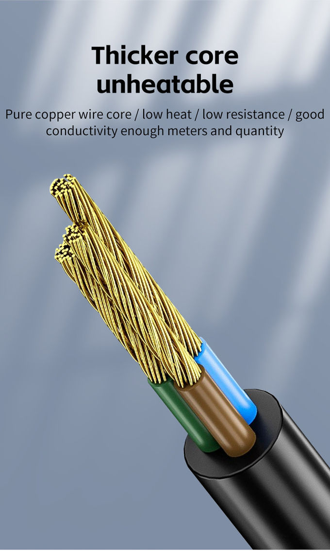 EU Power Cord 1.5M 110-250V High Quality Europe Eu 3 Pin PSU Power Supply Cord For Pc Computer Psu Cooker 6