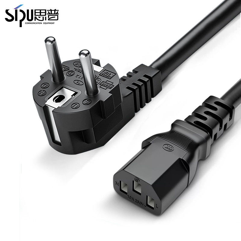 EU Power Cord 1.5M 110-250V High Quality Europe Eu 3 Pin PSU Power Supply Cord For Pc Computer Psu Cooker