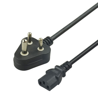Good price Pvc Jacketed  Electrical Power Cord Laptop India Plug Black 6feet online