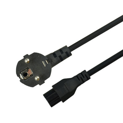 Flexible 2pin Plug Ac EU Power Cord  1.8m With CCC CE Certification