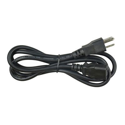 Customizable 1.5mtrs USA Power Cord PE PVC For Computer Black Color