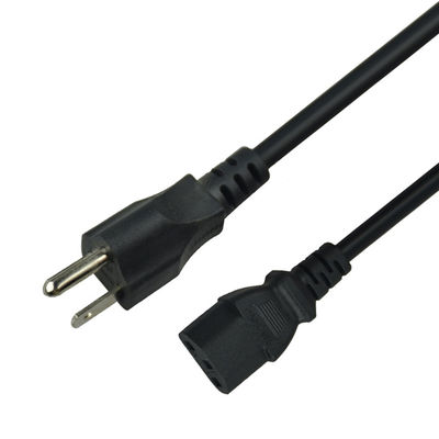 PVC Jacketed Custom PC Power Supply Cables British Power Cord 1.5m