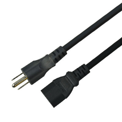 PVC Jacketed Custom PC Power Supply Cables British Power Cord 1.5m