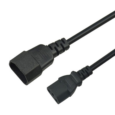 Pvc C3 C4 Connector Computer Monitor Power Cord Customizable 5m 6m
