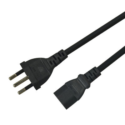 3Pin Brazil Plug Electrical Power Cord 1m 1.5m 1.8m 2m For PC Adapter