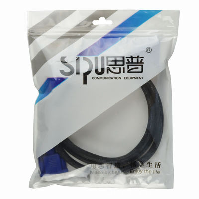 Multimedia VGA Monitor Cables To Connect Laptop Tv Gold Plated PVC Jacketed