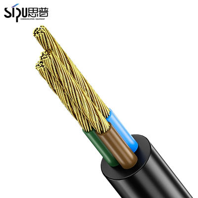 1.5m British Standard Power Cord 0.75 Square Two Core Flat Wire Black Hong Kong Three Plug